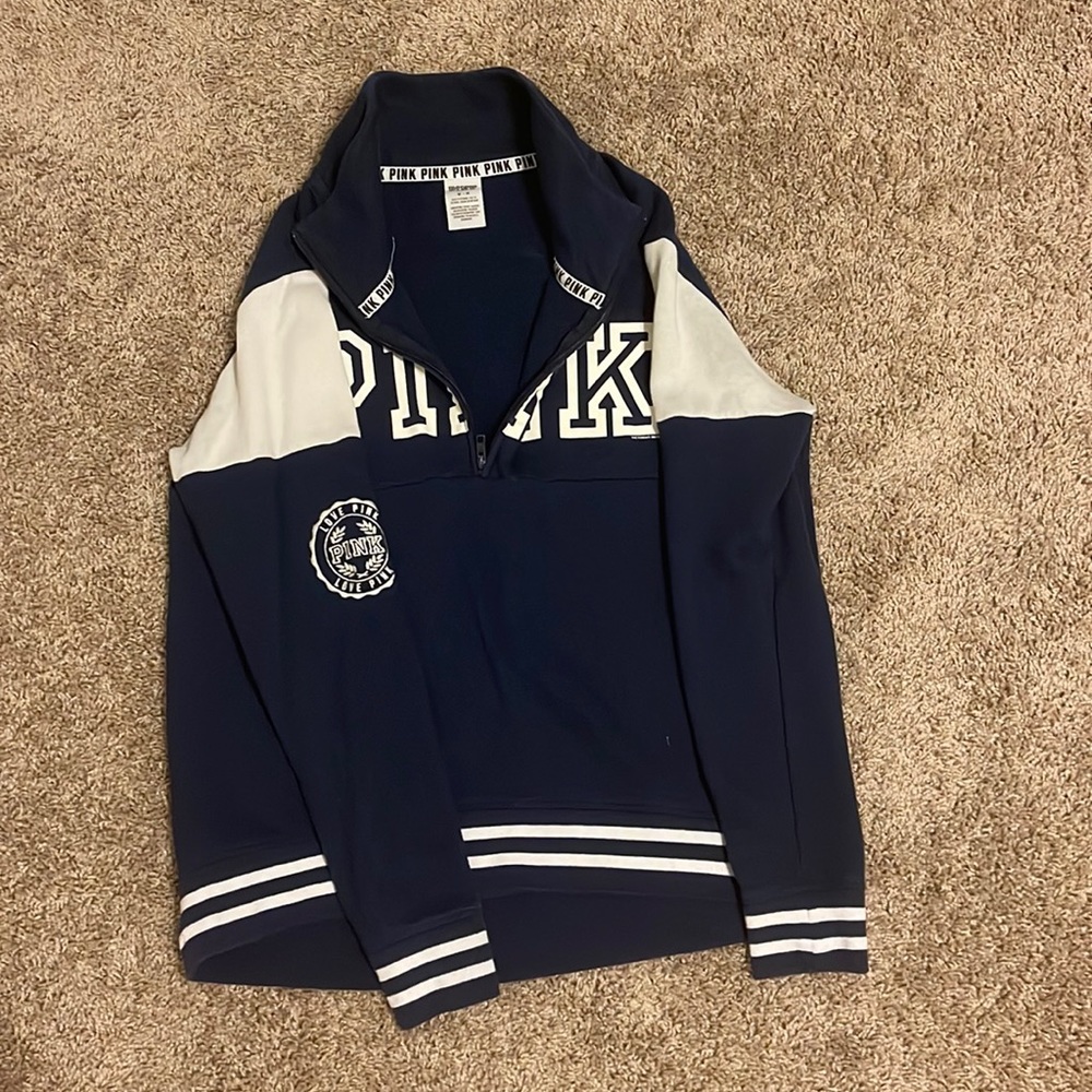 PINK QUARTER ZIP JACKET